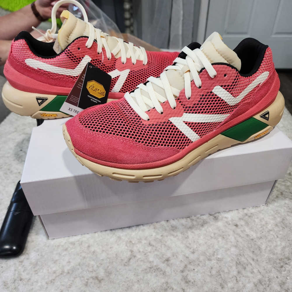 Vibram Red and Cream Athletic Shoes